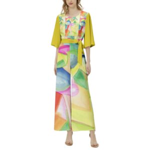 Pandora's Universe - Belted Wide Leg Jumpsuit