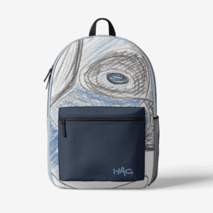 Blue Fish Tornado - Retro Backpack